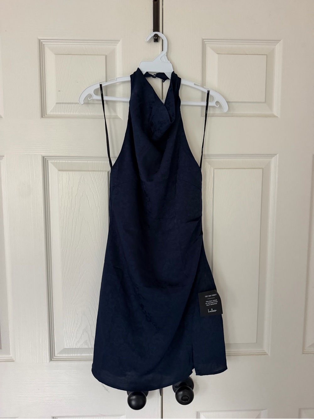Lulu's Navy Halter Mini Dress